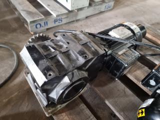 Marquip 3~ 7.4HP Motor w/ ABB Sensor and Gearbox attached