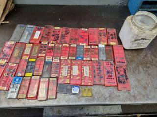 Assorted Packaged and Loose Mill & Lathe Insets Indexes