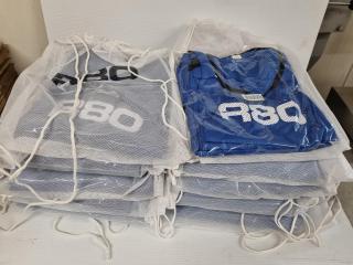 100x R80 Blue Mesh Training Bibs, Size M