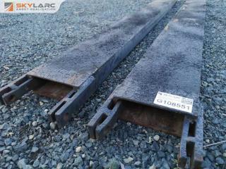 Pair of 2125mm Long Forklift Fork Extenders
