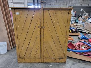 Vintage or Antique Wooden Workshop Storage Cabinet