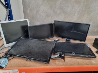 5x Assorted LCD Monitors