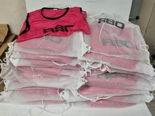 180x R80 Pink Mesh Training Bibs, Size S