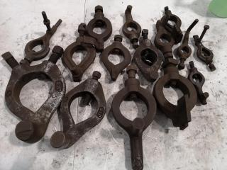 15x Lathe Dog Chucks, Assorted Sizes