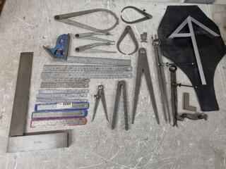 Assorted Precision Engineer's Measuring Tools
