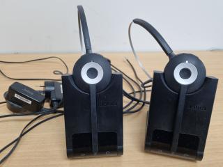 2x Jabra Pro 920 DECT Wireless Mono On-Ear Headsets