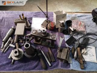 Assorted Lot of Machine Shop Components, BT50 Holder Dremel Tool & More