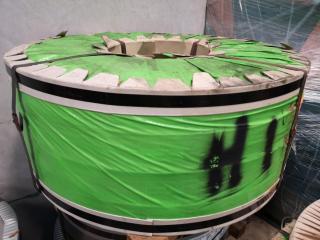 4x Rolls of 3.2x116mm Alloy Steel Strips, 3502kg