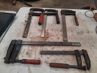 Set of 5 Bar Cramps