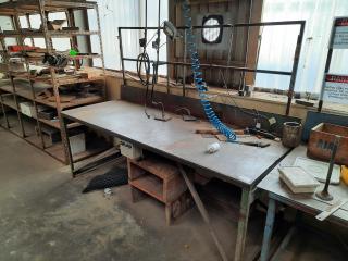 Industrial Steel Workbench