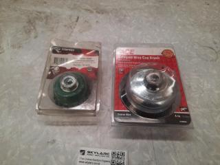Pair of Wire Cup Brushes NEW