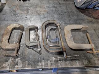 5x Assorted G-Clamps