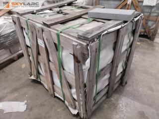 130x Bluestone Type Outdoor Paver Tiles, 300x150mm Size