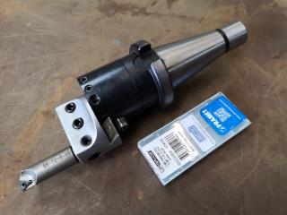 NT40 Type Mill Tool Holder w/ Adjustable Boring & Facing Head