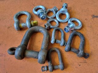 Assorted Lifting Eyes, Bow, & D-Shackles