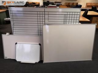 4x Assorted Office Whiteboards