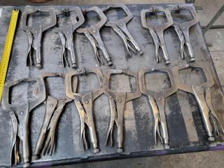 12x Vice-Grip Locking Clamps 11R & 11SP