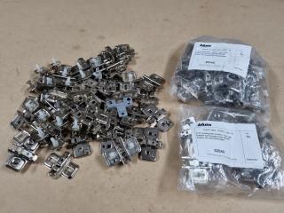 75x Blum Hinge Mounting Plates, Assorted Types