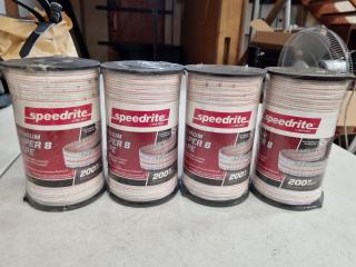 Speedrite Premium Super 8 Tape for Electric Fencing, 4x 200m Spools