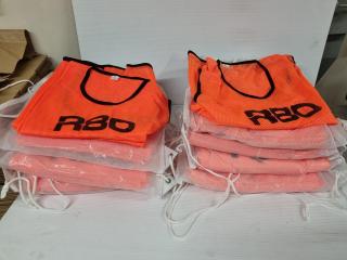 75x R80 Orange Mesh Training Bibs, Assorted Sizes