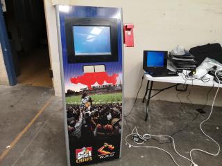 Mobile Retail Event Kiosk w/ LCD Touch Screen Monitor