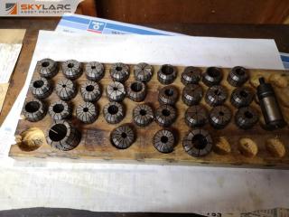 32x Assorted Milling Chuck Collets