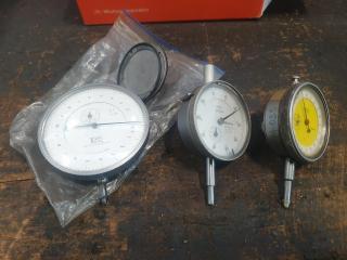 3 x Dial Gauges