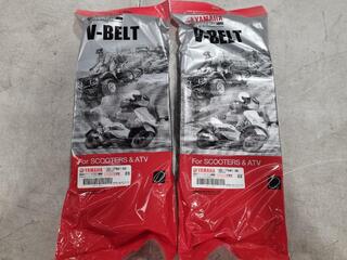 Yamaha Drivetrain V-Belts 1XD-17641-00, 2x Units, New