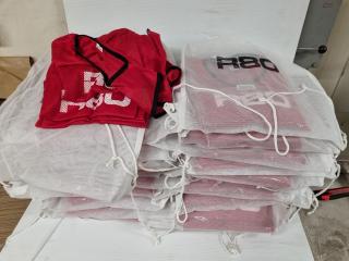 196x R80 Red Mesh Training Bibs, Size S