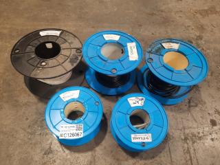 5 Assorted Spools of Electrical Cable