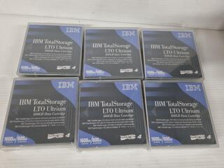 IBM TotalStorage LTO Ultrium 800Gb Data Cartidges, 6x Units, New