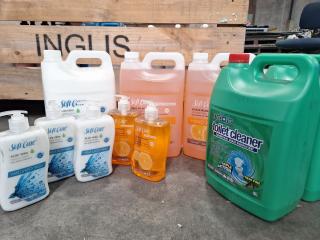 Assorted Bulk Bathroom Soaps and Cleaners