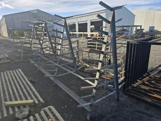 Large Double Sided Materials Rack