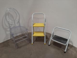 Chair and Step Ladders