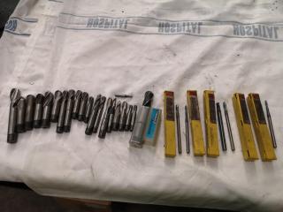 26x Assorted Ball End Mill Cutters, Metric & Imperial Sizes