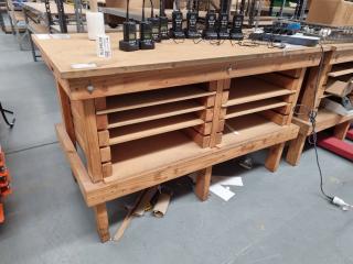BenchCo Premium Wooden Workshop Workbench 