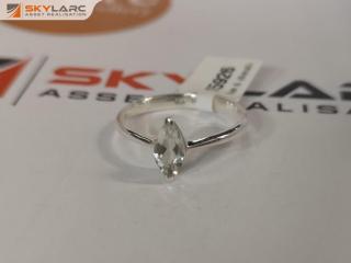 Marquise Cut Ring | Medium | Clear Quartz