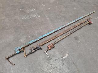 3x Vintage Sash Clamps