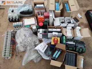 50+ Assorted Industrial Electronic Components, Controls, Breakers & More