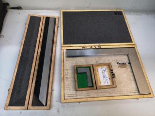 Assorted Precision Squares & Straight Edge