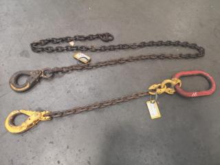 2x Single Leg Lifting Chains