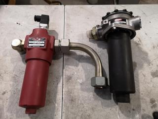2x Hydac Hydraulic Filter Housings