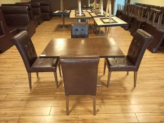 Cafe Table and Four Chairs