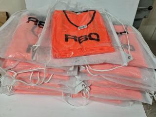 150x R80 Orange Mesh Training Bibs, Size M
