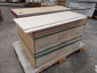 92x Spanish Rectified Porcelain Wall Tiles by Newker, 900x295mm Size