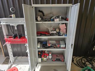 Workshop Cabinet and Contents