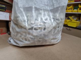 Bag of Cabinet Cam Connectors, White, Bulk Lot