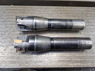 2 x Insert Drills with R8 Spindle 