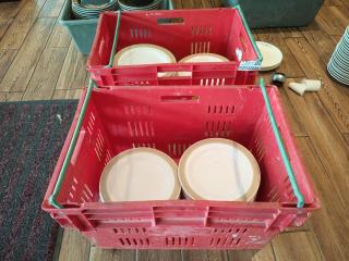 2 Fish Bins of Commerical Plates