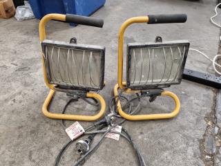 2x Halogen Worklights
